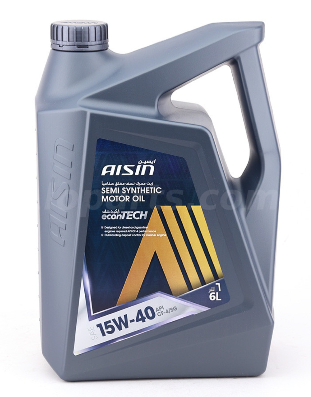 روغن موتور آیسین Aisin حجم 6 لیتر (15W40 CF-4/SG ) ساخت کره