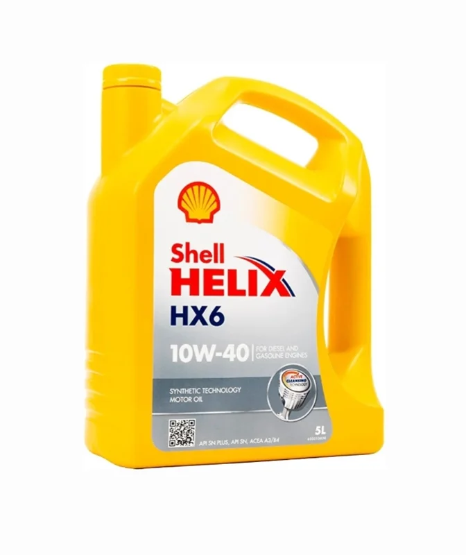 روغن موتور شل Shell Helix Hx6 10W-40 حجم ۵ لیتر