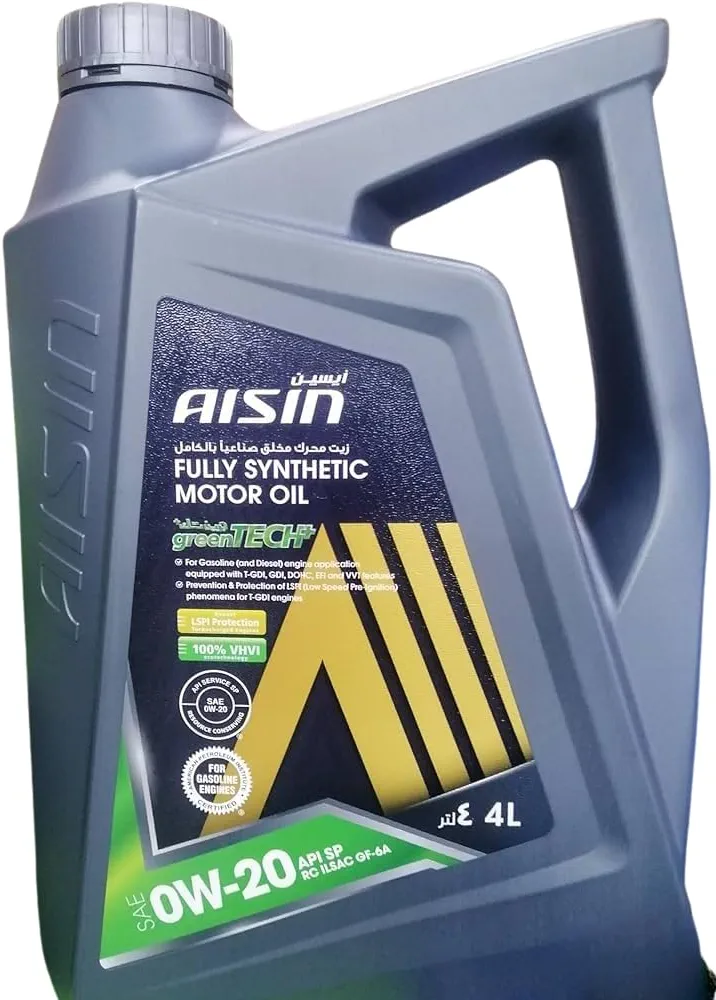 روغن موتور آیسین Aisin مدل API SP حجم ۴ لیتر (۲۰-0W) ساخت کره