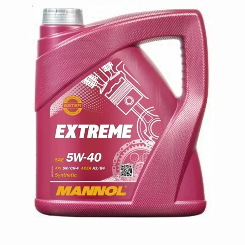 روغن 5w40 مانول mannol کیفیت SN تمام سنتتیک ۴ لیتر