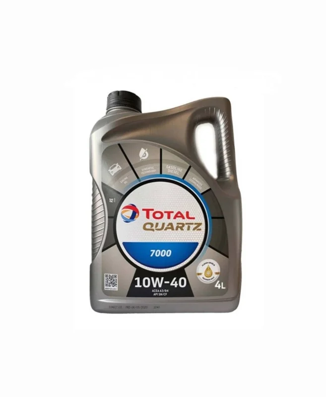 روغن موتور توتال TOTAL مدل 10w40 چهار لیتری QUARTZ 7000