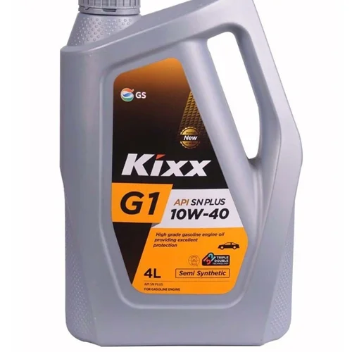 روغن موتور کیکس kixx مدل 10W-40 اصلی ساخت کره چهار لیتری